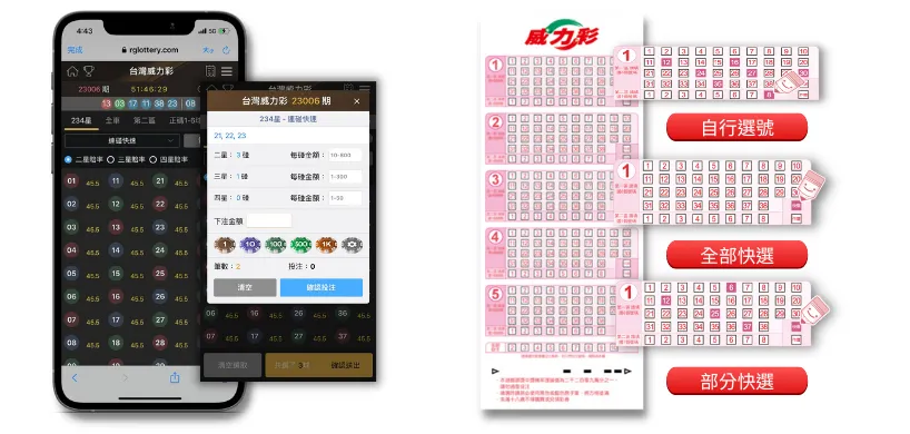 
富遊彩票與台灣彩券威力彩玩法教學圖